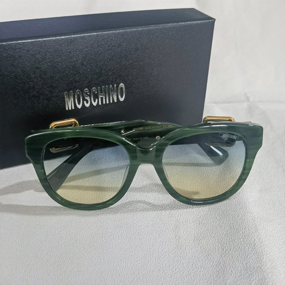 Moschino Green Gradient Sunglasses For Men And Women